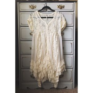 Free People Romantic Lace Midi Dress